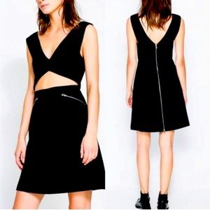Zara Studio cut out dress with zippers